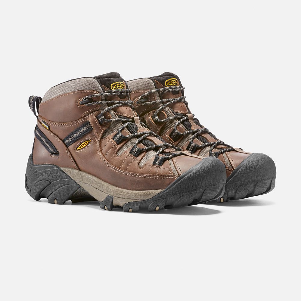 Bottes de Randonnée Keen Homme Marron/Noir | Targhee Ii Waterproof Mid | CZSPN-1408